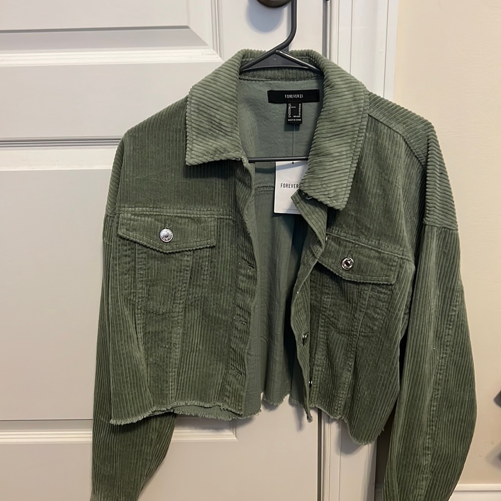 Forever 21 Green Cashmere Jacket